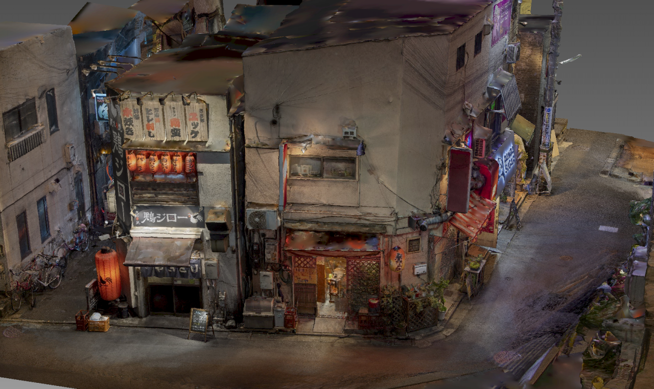 东京小巷 街霸场景 写实高模  日式风格 高清贴图 免费分享